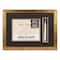 2 Opening Gold 8.5" x 11" Document & Tassel Frame with Double Mat by Studio Décor®